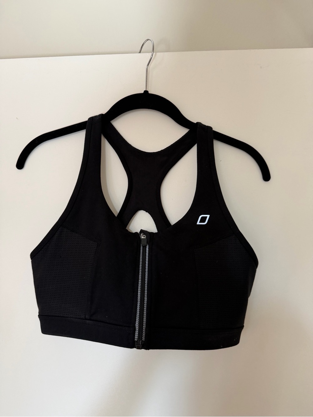 Lorna Jane Luxe High Impact Ultimate Zip Front Sports Bra Black Sz L Adjustable